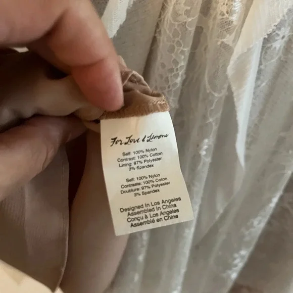 For Love And Lemons Stardust Mini Dress - White Floral Lace - Picture 10 of 14